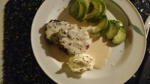 Hux flux är det färdigt, idag blev det bara avokado på sidan om