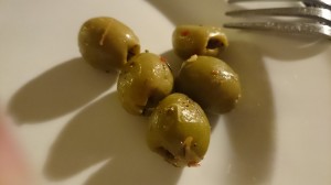 Börjar med 5 st oliver